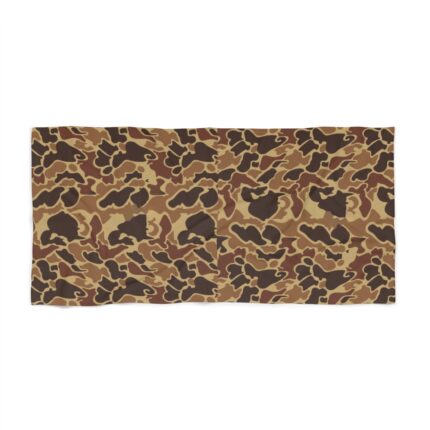 Camo Beach Towel for Outdoor Lovers – Quick-Dry & Stylish || Classic Duck Hunting Camouflage Towel – Lightweight & Versatile