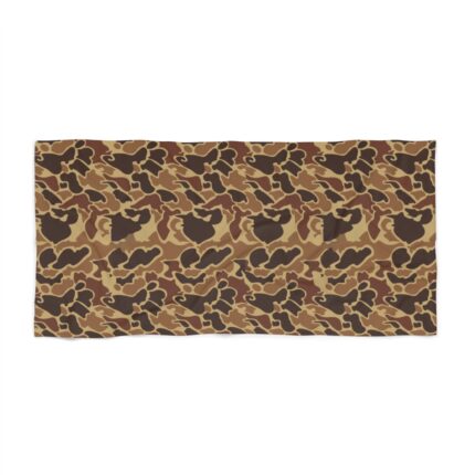 Outdoor Camo Beach Towel – Stylish Hunting Design Luxe Comfort || Absorbent Camouflage Towel for Beach & Camping – Drake Old School Style