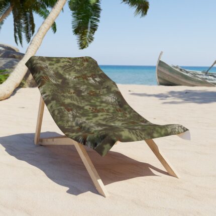 Kryptek Mandrake Camo Beach Towel for Outdoor Adventures || Stylish Camo Towel – Quick-Dry & Absorbent for Camping Fun