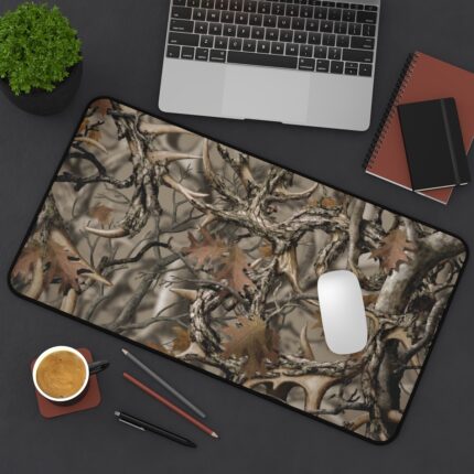 Rugged Hunter Camo Desk Mat for Gaming & Work Comfort || Stylish Non-Slip Camo Desk Mat to Elevate Your Workspace
