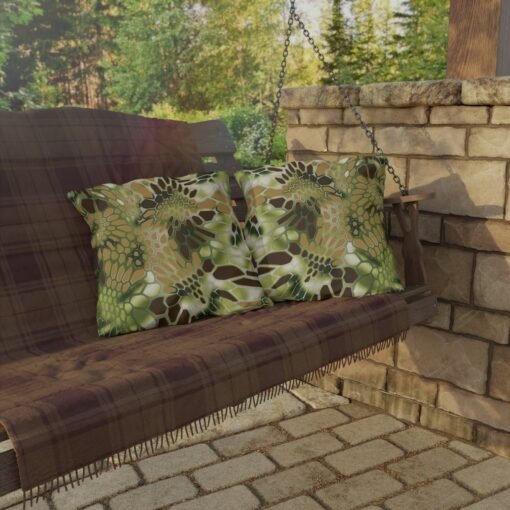 Outdoor Camo Pillows In Kryptek Green Camouflage