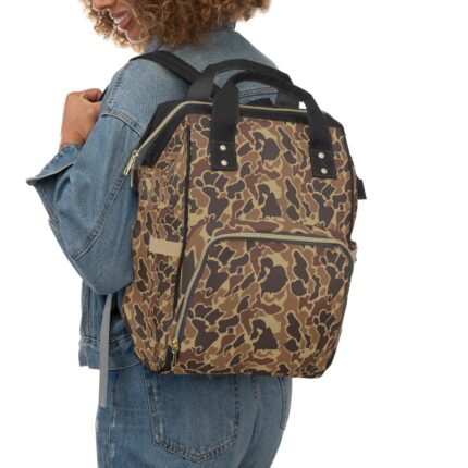Adventure-Ready Camo Diaper Backpack for Outdoor Parents