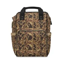Adventure-Ready Camo Diaper Backpack for Outdoor Parents