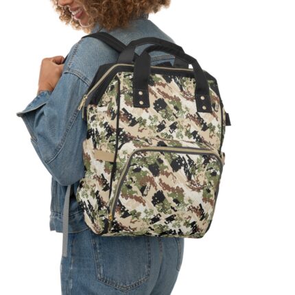 Camo Diaper Backpack: Stylish, Spacious & Adventure-Ready || Adventure-Ready Diaper Backpack: Water-Resistant Camo Design