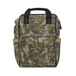 Camo Diaper Backpack for Adventurous Parents – Stylish & Functional || Versatile Camo Baby Bag with Insulated Holders – Rugged & Organized