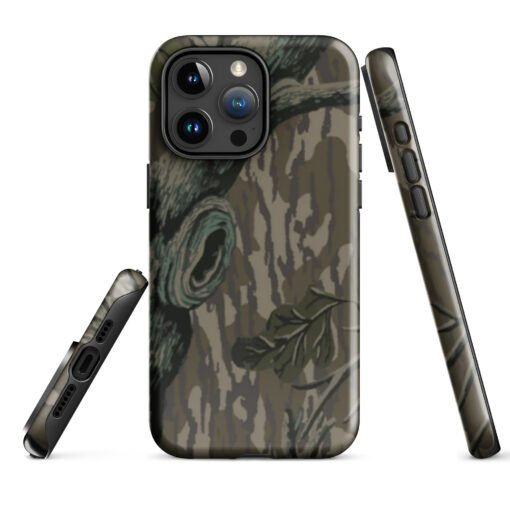 Camo Tough Case For iPhone With Hunter Camouflage Mossy Oak Treestand