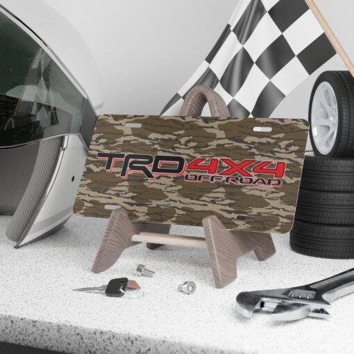 Custom Vanity Plate Tag With Bottomland And TRD Offroad