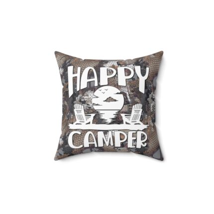 Camo-Printed Spun-Polyester Pillow with Custom Options || Double-Sided HD Camo Pillow with Concealed Zipper & Personalization