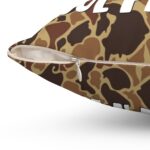 Camo Square Pillow with Custom Design Options | Water-Resistant || Double-Sided HD Camo Pillow | Free Customization Available