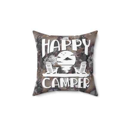 Camo-Printed Spun-Polyester Pillow with Custom Options || Double-Sided HD Camo Pillow with Concealed Zipper & Personalization