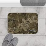 Camo Bath Mat for Outdoorsy Vibes – Absorbent & Non-Slip || Rugged Camouflage Bath Mat – Super Absorbent & Slip-Resistant