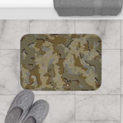 Camo Bath Mat – Absorbent Rug for Nature Lovers || Rugged Camo Bath Mat – Quick-Dry Absorbency for Adventurous Homes