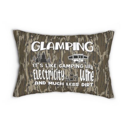Customizable HD Camo Lumbar Pillow with Concealed Zipper || Unique Double-Sided Camo Print Lumbar Pillow for Outdoor Enthusiasts