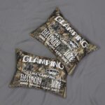 Camo Print Lumbar Pillow with Hidden Zipper – Customizable Comfort