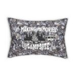 Camo Print Lumbar Pillow with Hidden Zipper | Customizable Chic || Premium Double-Sided Camo Pillow | Water-Resistant & Personalized Options