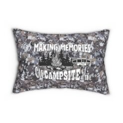 Camo Print Lumbar Pillow with Hidden Zipper | Customizable Chic || Premium Double-Sided Camo Pillow | Water-Resistant & Personalized Options