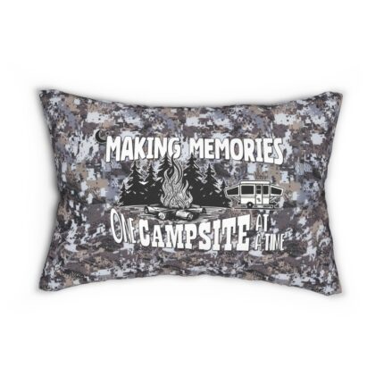 Camo Print Lumbar Pillow with Hidden Zipper | Customizable Chic || Premium Double-Sided Camo Pillow | Water-Resistant & Personalized Options