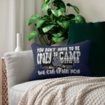 Custom HD Camo Lumbar Pillow – Water-Resistant & Stylish || Unique Spun-Polyester Camo Pillow with Free Personalization Options