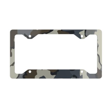 Camo Metal License Plate Frame – Rugged Style Upgrade || Durable Camo License Tag Frame – Weatherproof Adventure Accessory