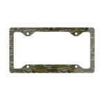 Camo Metal License Plate Frame – Rugged Bottomland Style