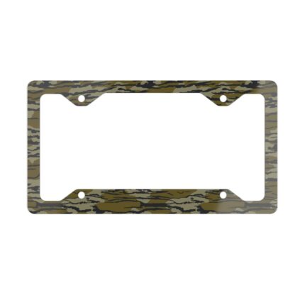Camo Metal License Plate Frame – Rugged Bottomland Style