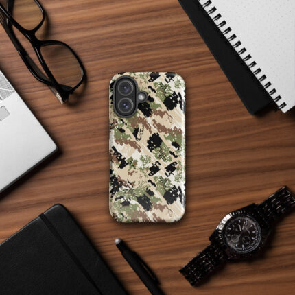 Rugged i Phone 16 Camo Case – Ultimate Outdoor Protection || Stylish Hunter Camouflage i Phone 16 Tough Case for Adventurers