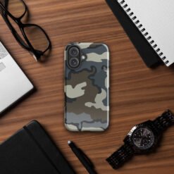i Phone 16 Camo Tough Case: Rugged Protection for Adventurers