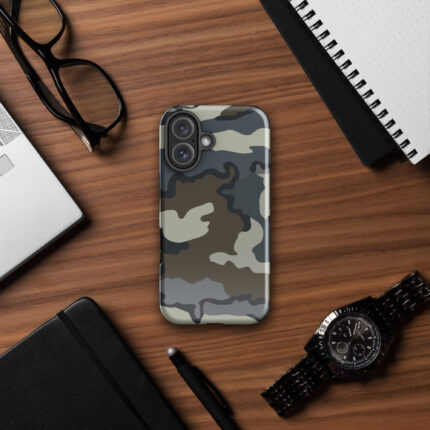 i Phone 16 Camo Tough Case: Rugged Protection for Adventurers