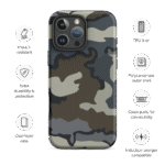 i Phone 16 Camo Tough Case: Rugged Protection for Adventurers