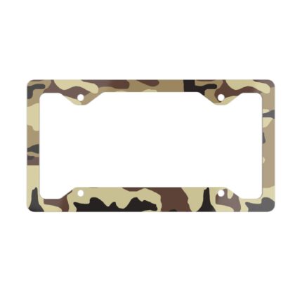 Camo Metal License Plate Frame – Old School ARVN Style