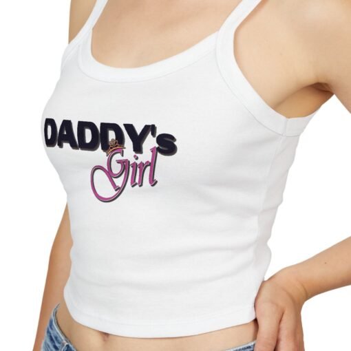 Daddy's Girl Spaghetti Strap Tank Top | Cute Summer Top, Gift for Daughter, Casual Wear, Birthday Outfit, Trendy Style
