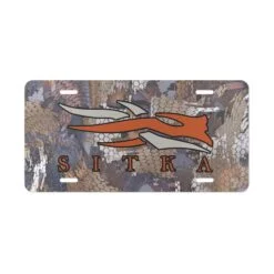 Custom Camo Vanity Plate – Sitka Waterfowl Style for Your Ride
