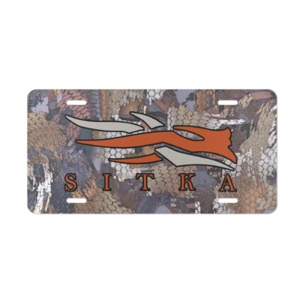 Custom Camo Vanity Plate – Sitka Waterfowl Style for Your Ride
