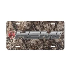 Custom Hemi Camo Vanity Plate – Unique Car Tag for Enthusiasts