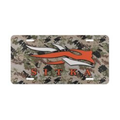 Camo Vanity Plate – Sitka Subalpine Style for Adventurers
