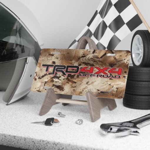 Custom Vanity Plate Tag With Bottomland And TRD Offroad