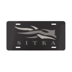 Custom Camo Vanity Plate – Sitka Blackout Style for Adventurers || Unique Sitka Camo Plate – Elevate Your Vehicle’s Outdoor Aesthetic