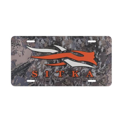 Sitka Open Country Camo Vanity Plate for Outdoor Enthusiasts