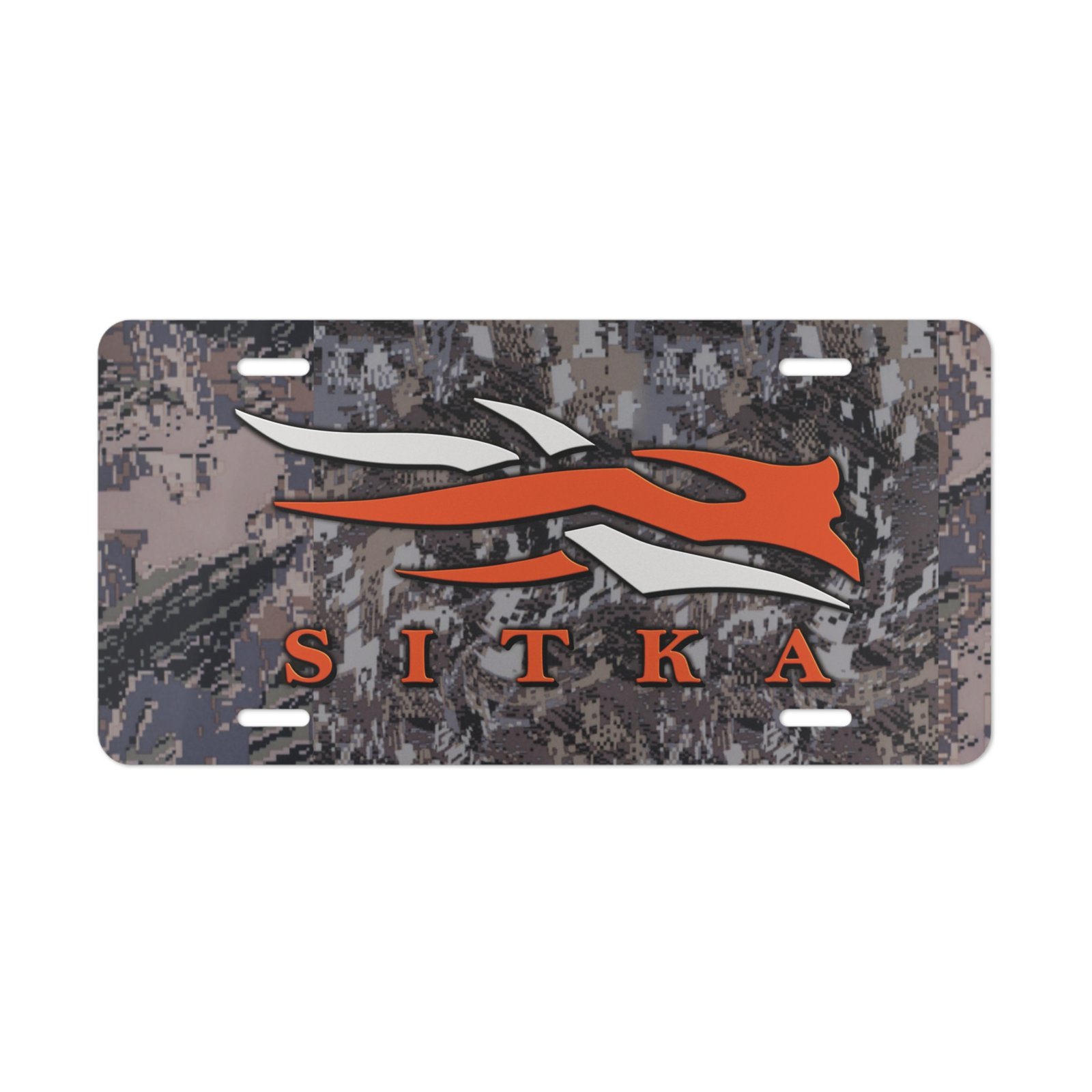 Sitka Open Country Camo Vanity Plate for Outdoor Enthusiasts
