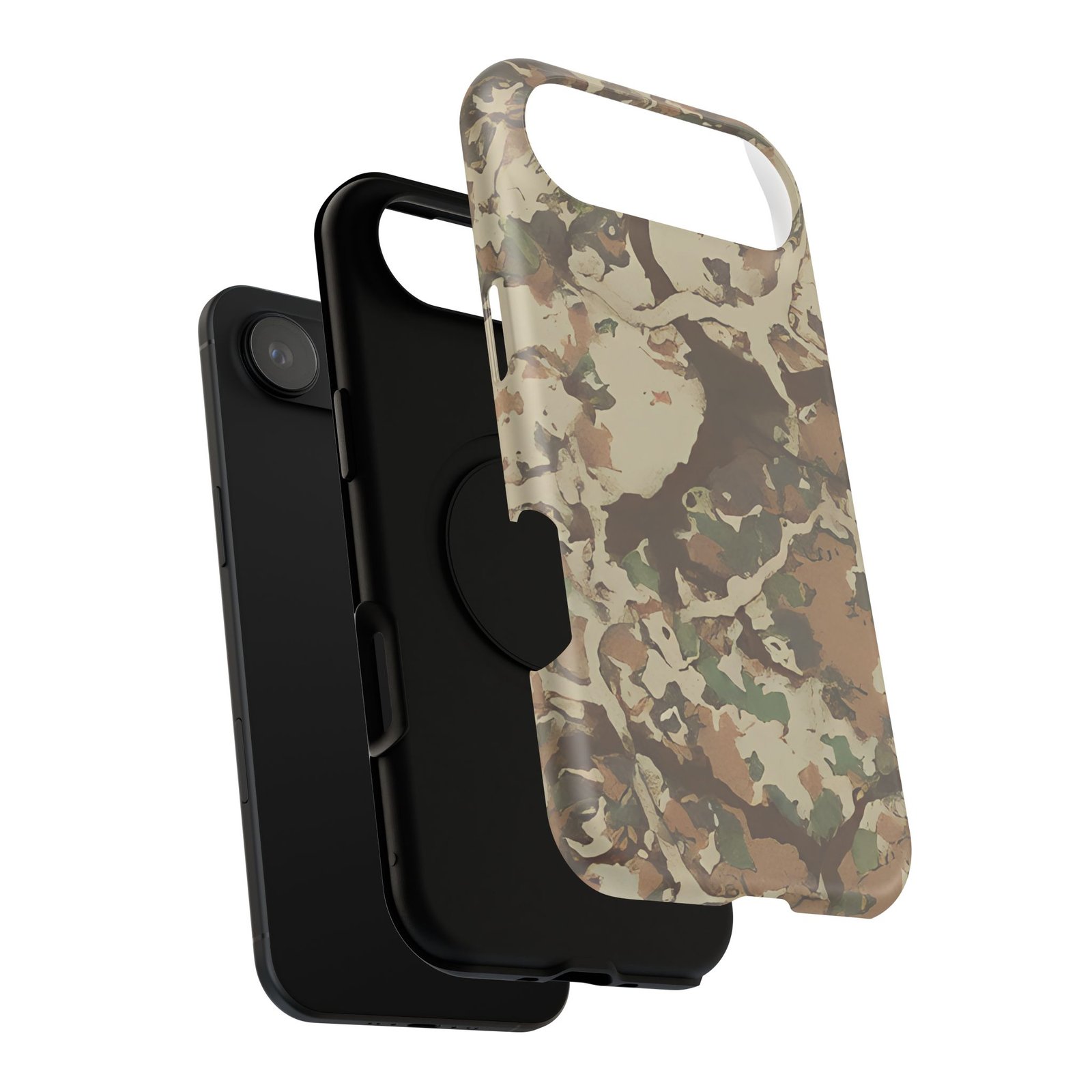Rugged Camouflage i Phone 17 Case for Outdoor Adventures || Stylish First Lite Fusion Camo Case for i Phone 17 Protection