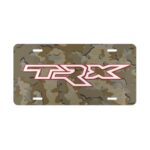 Personalized Camo TRX Vanity Plate for Unique Vehicle Style