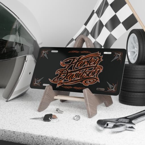 Custom Vanity Plate Tag With Custom Pinstriping