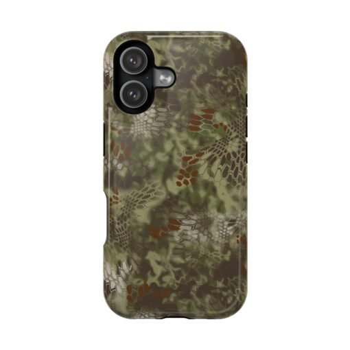 Camouflage iPhone 17 Phone Case | Durable Outdoor Camo Case, Hunter Camo Protection Kryptek Mandrake