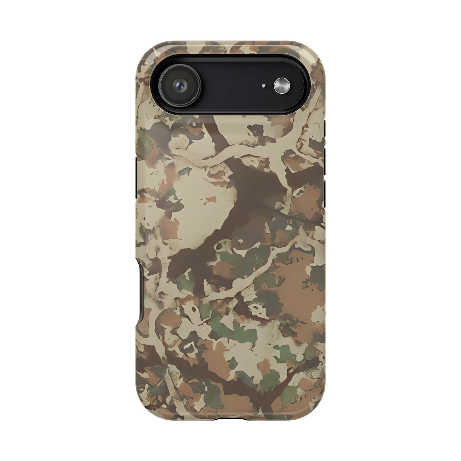 Rugged Camouflage i Phone 17 Case for Outdoor Adventures || Stylish First Lite Fusion Camo Case for i Phone 17 Protection