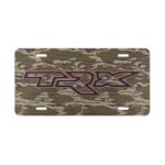 Unique TRX Bottomland Camo Vanity Plate for Adventure Lovers