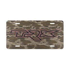 Unique TRX Bottomland Camo Vanity Plate for Adventure Lovers