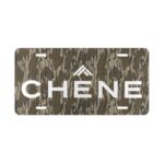 Custom Chene Camo Vanity Plate – Personalize Your Ride! || Unique Camo Vanity Plate for Cars – Durable & Stylish Personal Touch