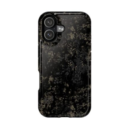Rugged Camouflage i Phone 17 Case for Outdoor Enthusiasts || Tactical Blackout i Phone 17 Case – Durable Camo Protection
