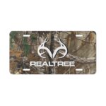 Custom Realtree Camo Vanity Plate – Personalize Your Ride! || Outdoor Enthusiast’s Camo Vanity Plate – Unique Logo Options Available