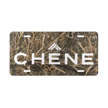 Custom Camo Vanity Plate with Chene – Personalize Your Ride || Stylish Camo License Plate – Elevate Your Vehicle’s Outdoor Flair